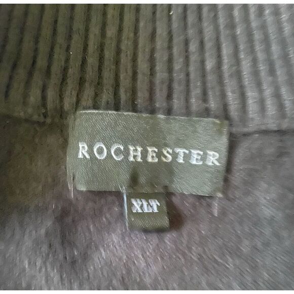 ROCHESTER Men’s Black Cotton /Cashmere Sweater XLT Good Condition - Picture 7 of 7